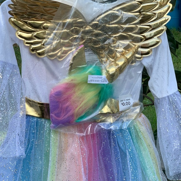 Kids' Rainbow Unicorn Halloween Costume Dress New - Picture 9 of 12